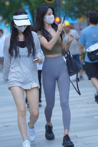 SPT2505-269-春熙路街拍瑜伽紧身裤